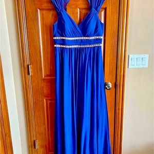 Beautiful blue dress! Size 16.  Can be worn as a bridesmaid or wedding dress.